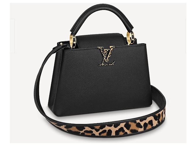 Louis Vuitton Léopard LV Capucines BB Noir