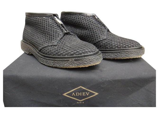 Adieu Paris p ankle boots 37 Black Leather ref.308349 - Joli Closet