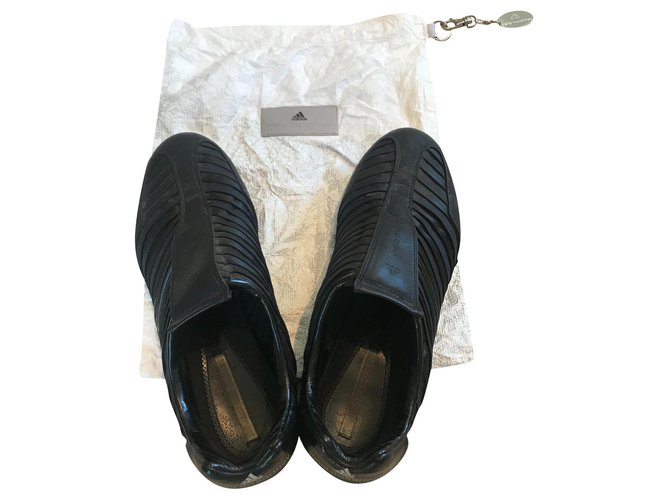 Stella Mc Cartney sneakers Cuir Noir  ref.308351