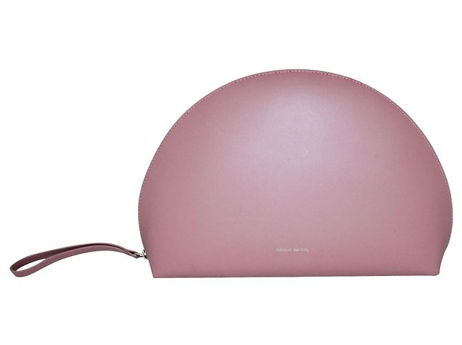 Mansur Gavriel Pochette a mezza luna rosa pastello