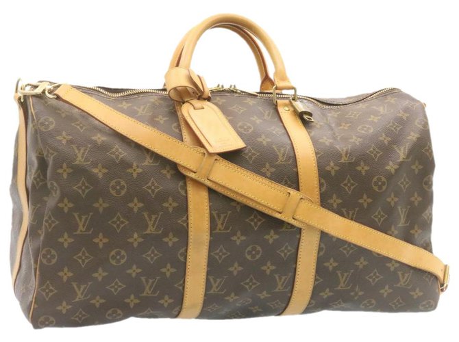 Louis Vuitton Keepall 50 Brown Cloth  ref.308494