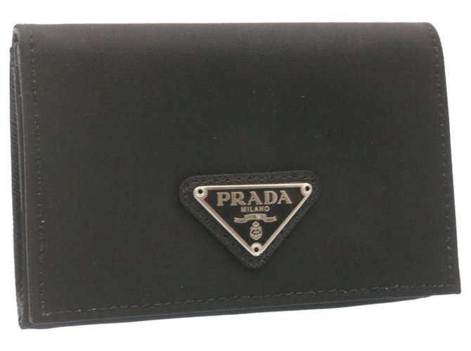 PRADA wallet Black Synthetic  ref.308497
