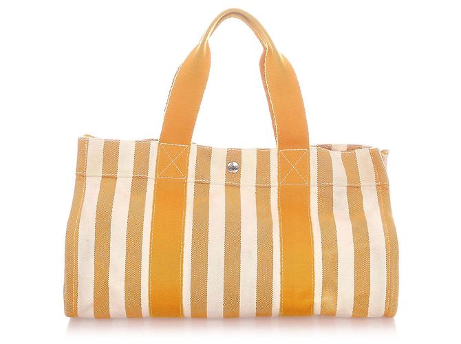 Hermès Hermes Yellow Cannes MM Branco Amarelo