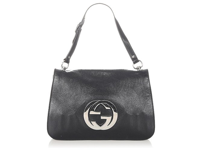 Gucci Blondie shoulder bag in black leather