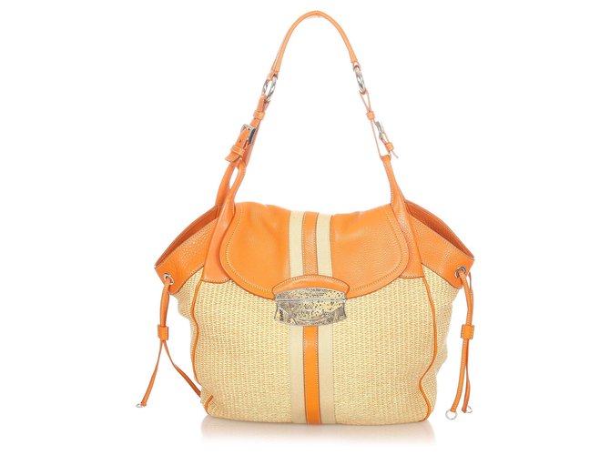 Prada straw bucket discount bag