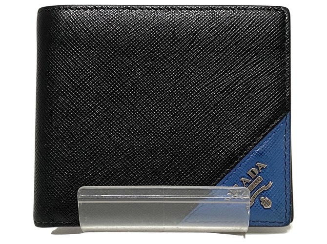PRADA wallet Black Leather  ref.308918