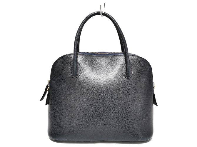Céline Celine handbag Navy blue Leather  ref.309045