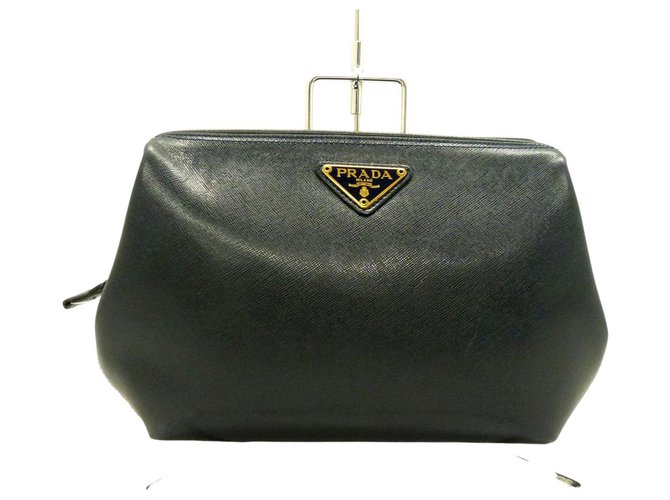 prada blue clutch