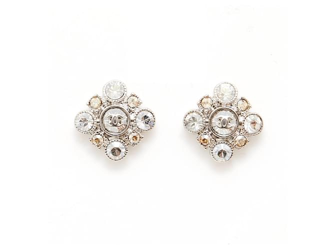 Chanel Earrings Silvery Metal  ref.309290