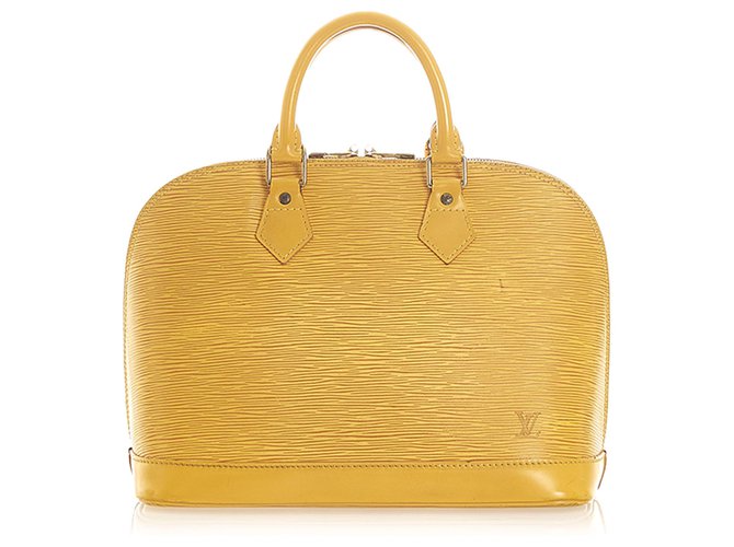 Louis Vuitton Yellow Epi Alma PM Leather  ref.309490