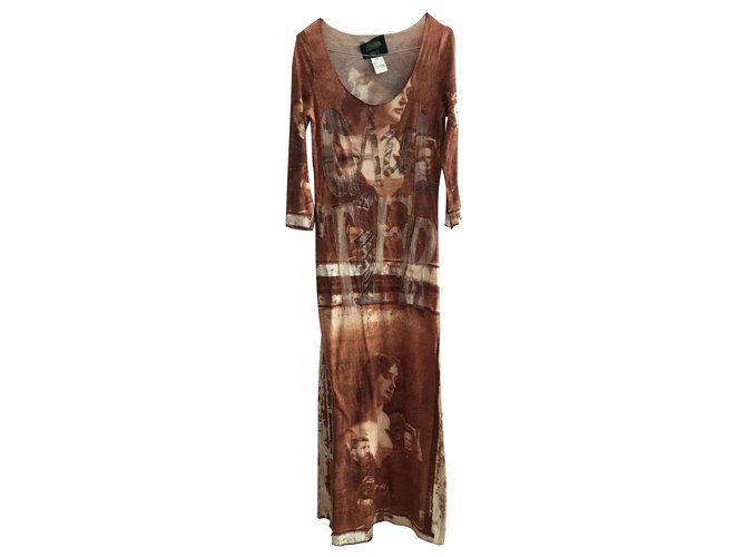 Jean Paul Gaultier Dresses Brown Cotton  ref.309709