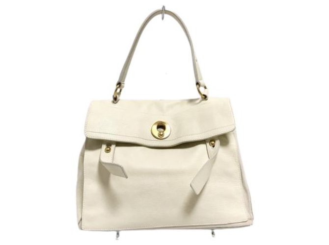 Saint Laurent Handbag White Leather  ref.309879