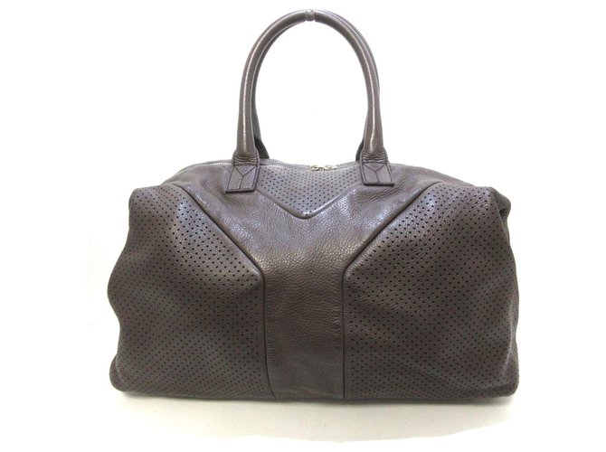Saint Laurent Handbag Brown Leather  ref.309886