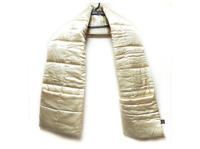 Chanel scarf Beige Silk  ref.309913