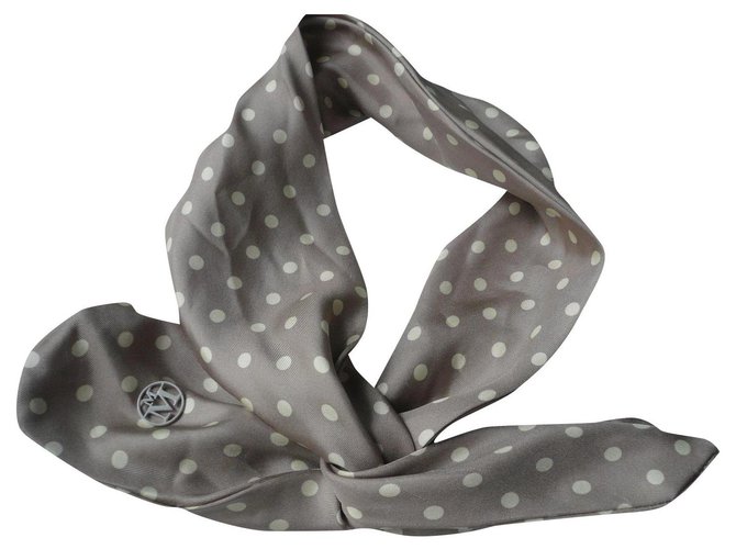 MAISON MICHEL HEAD BAND Silk scarf (metal reinforcement) with polka dots very good condition Multiple colors  ref.309964