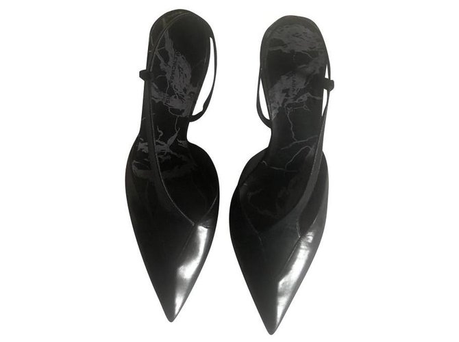 Balenciaga Heels Black Leather  ref.310017