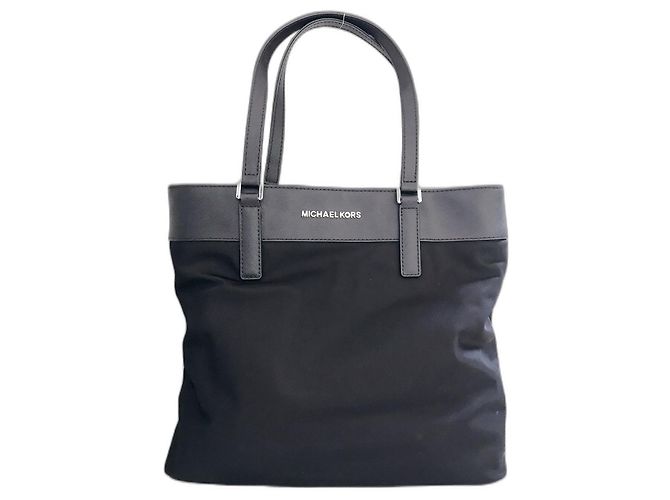 Bolsa tote Michael Kors preta de couro Preto