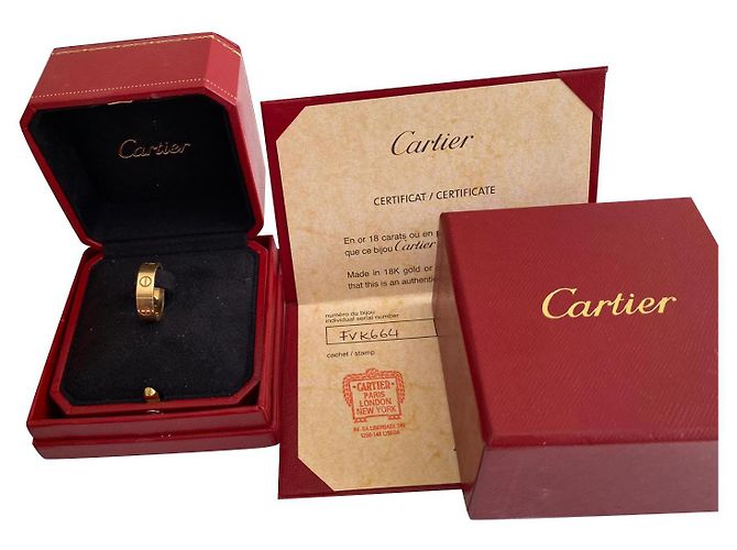 Anello Cartier Love in oro rosa D'oro
