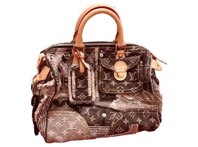 Speedy Louis Vuitton Handbags Multiple colors Leather Denim  ref.310076