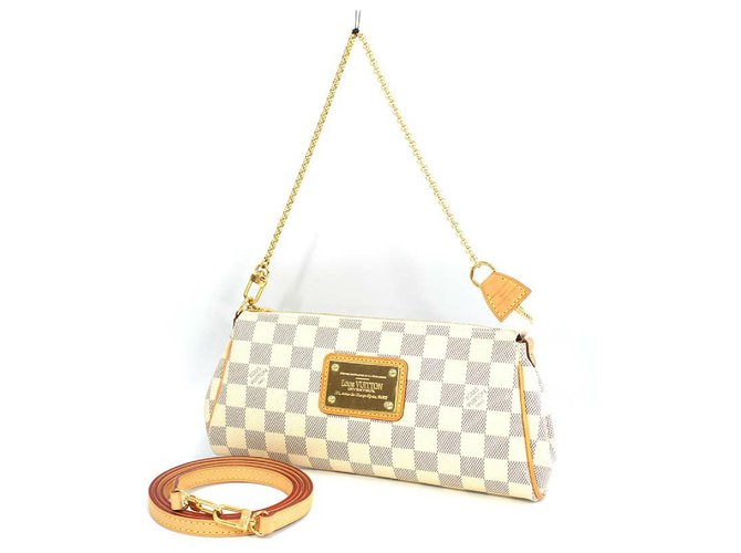 Louis Vuitton Damier Azur Eva Clutch - Authentic Louis Vuitton Bags