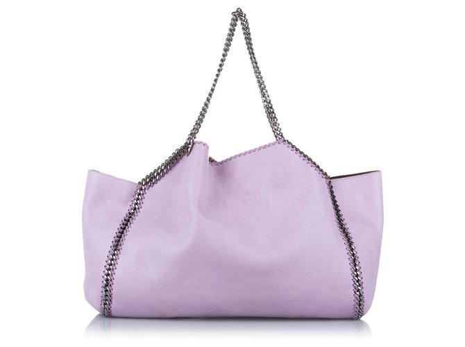 Stella Mc Cartney Stella McCartney Purple Falabella Fold-Over Tote Bag Metal Cloth  ref.310145