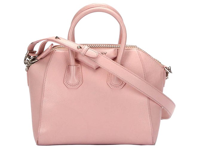 Givenchy Pink Antigona Leather Satchel Rosa Couro Bezerro-como bezerro  ref.310226