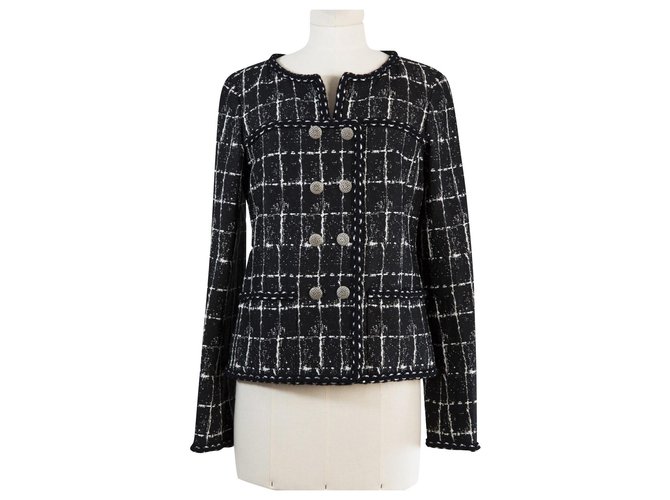 Chanel 7,2K$ black tweed jacket  ref.310287