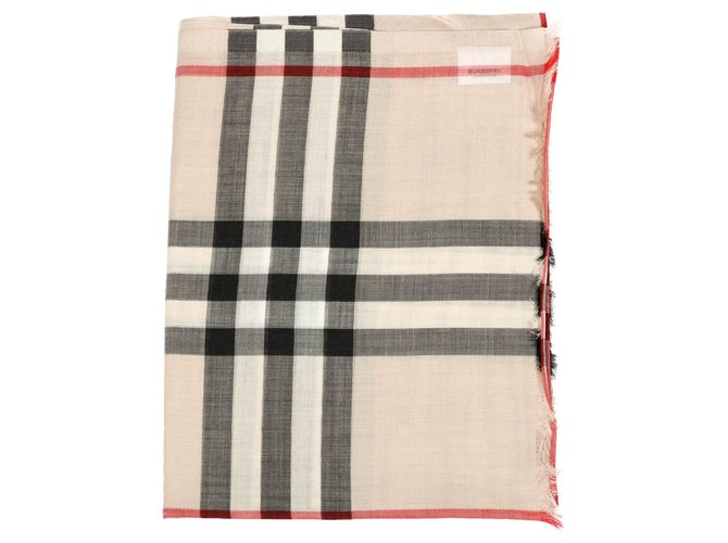 Burberry sciarpa Marrone Lino