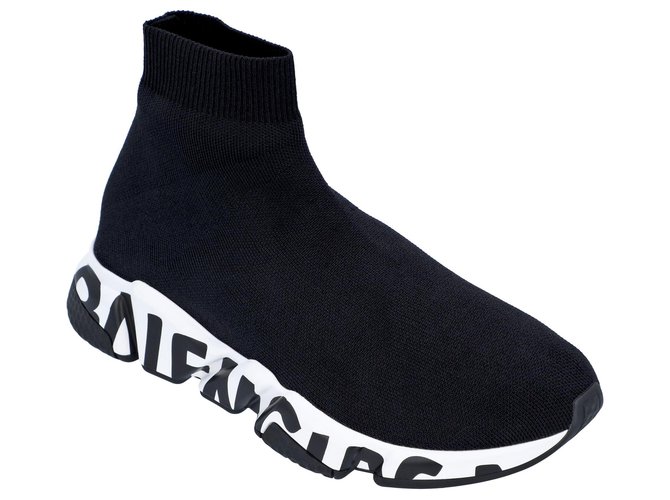 Balenciaga Speed-Sneaker Schwarz Polyamid Nylon  ref.310302