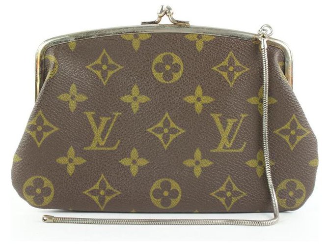 Louis Vuitton Bolso de mano con monograma Kisslock French Twist  ref.310492