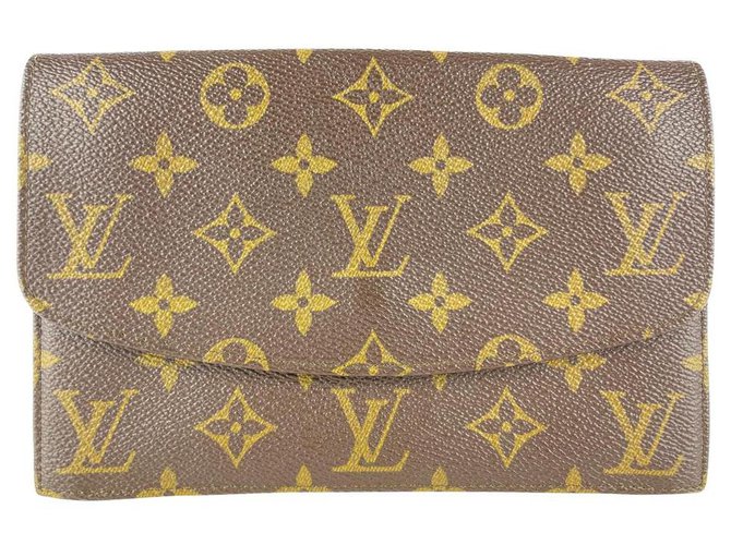 Louis Vuitton Clutch-Umschlag mit Monogramm-Sac Rabat Leder  ref.310503