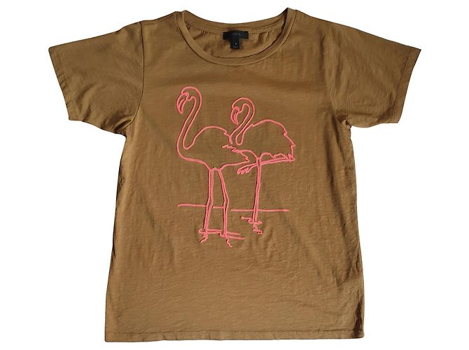 Camiseta de algodón J.Crew Flamingo Multicolor
