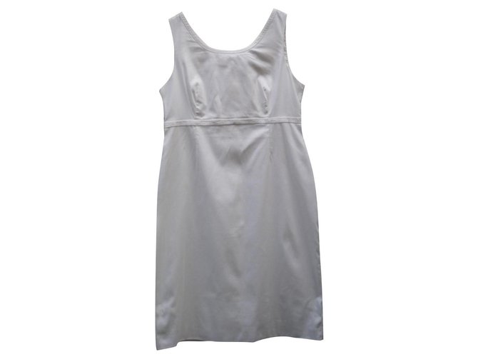 Vestido Versace Blanco de Algodón 
