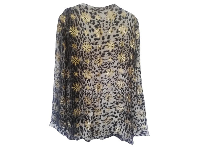 Just Cavalli Tops Leopard print Silk  ref.310544