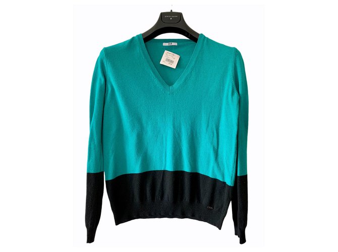 Iceberg Sweaters Black Green Wool  ref.310564