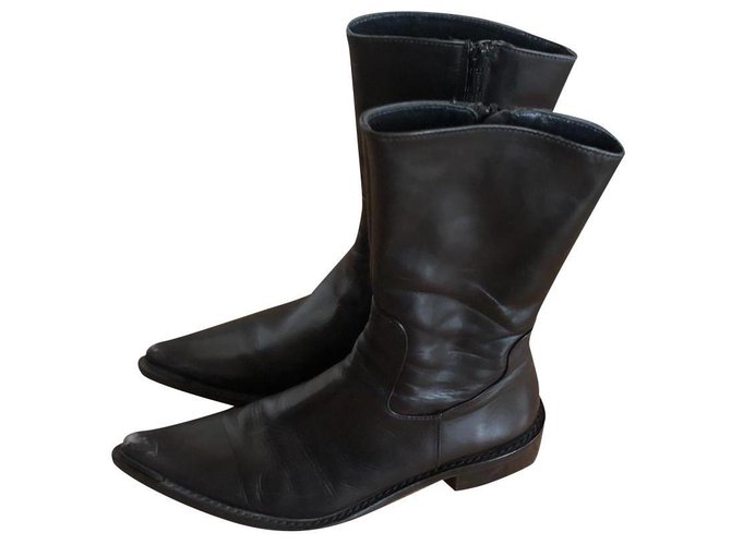 Vero Cuoio Boots Black Leather  ref.310585