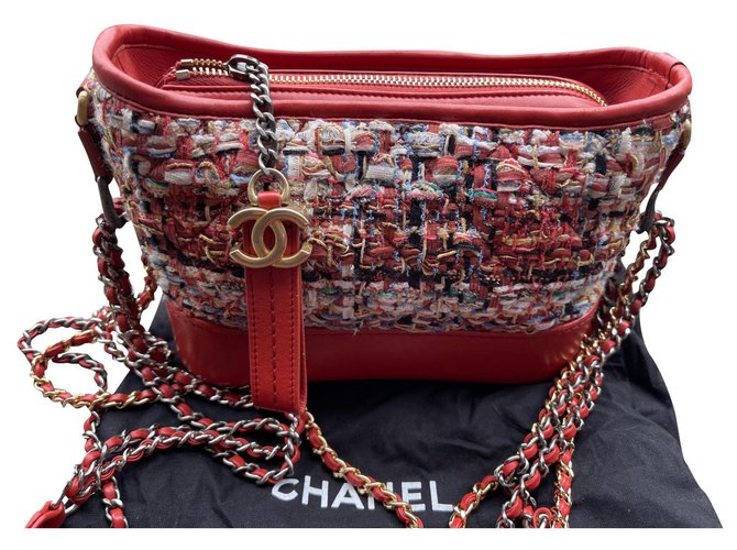 Chanel Gabrielle Bordeaux Tweed  ref.310641