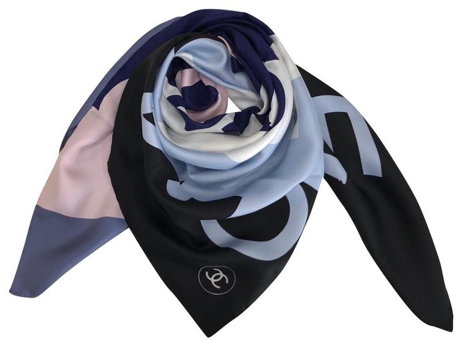 Chanel scarf Multiple colors Silk  ref.310642