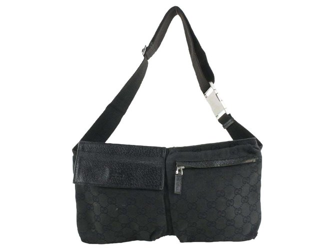 Gucci Monogram GG Belt Bag Fanny Pack Waist Bag Leather ref.310655 - Joli Closet