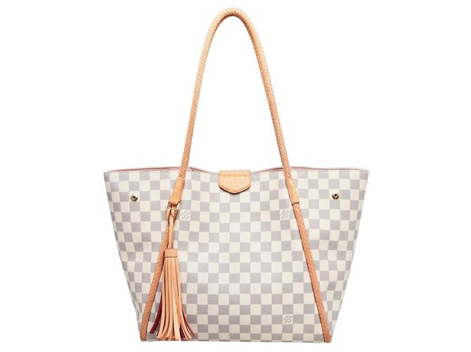 Louis Vuitton Damier Azur Propriano Braided Tote Bag Leather  ref.310667