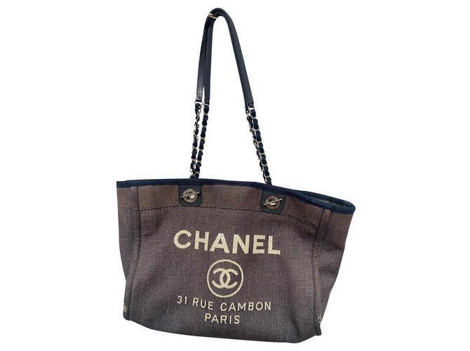 Chanel Deauville Blue Cotton  ref.310706