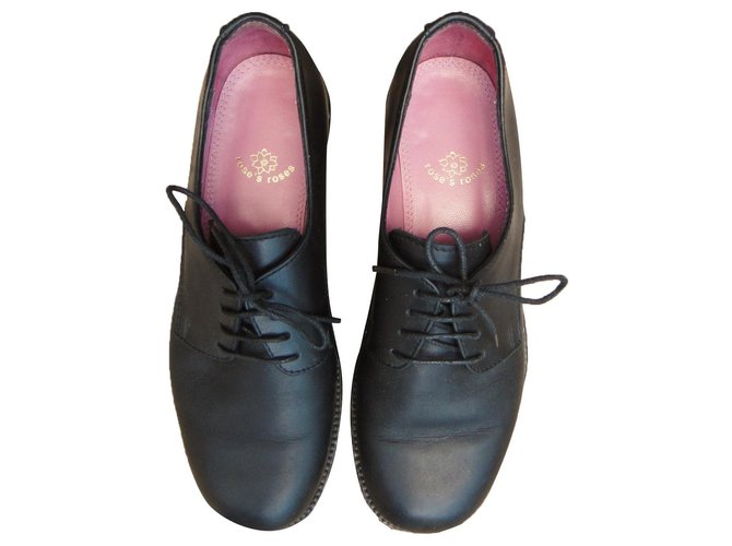 Autre Marque derbies Ro's Roses p 37,5 Cuir Noir  ref.310707