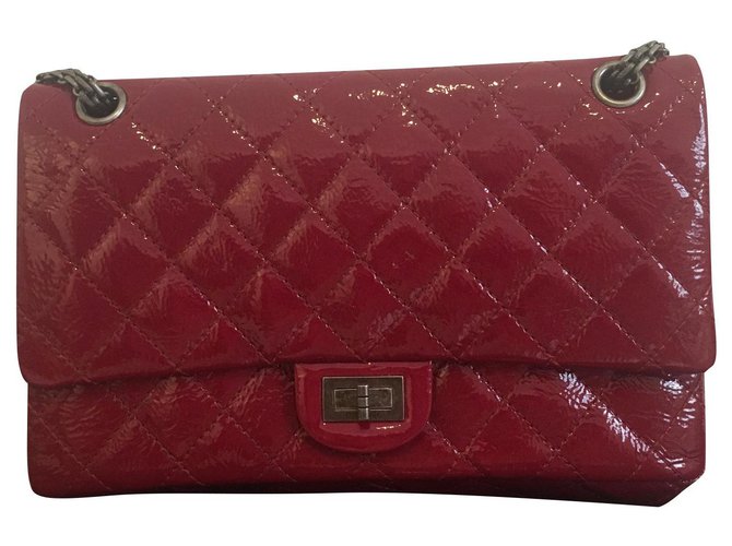 Chanel Bolsas Bordeaux Couro  ref.310751