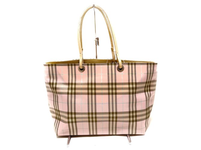 Burberry tote bag Pink Cloth  ref.310763