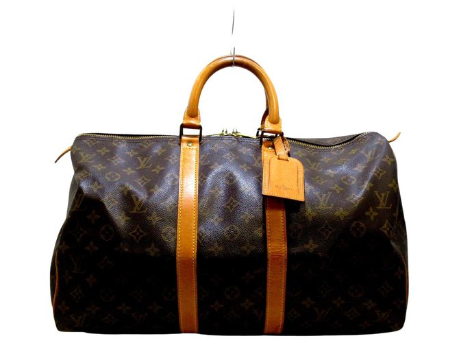 Louis Vuitton Keepall 45 Brown Cloth  ref.310858