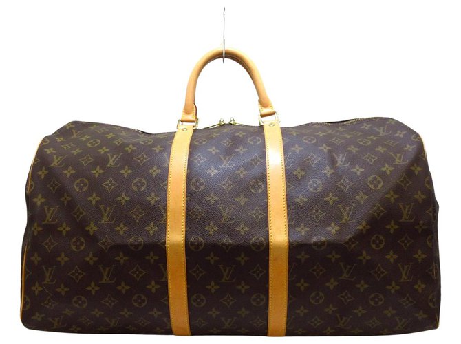 Louis Vuitton Keepall 55 Brown Cloth  ref.310865