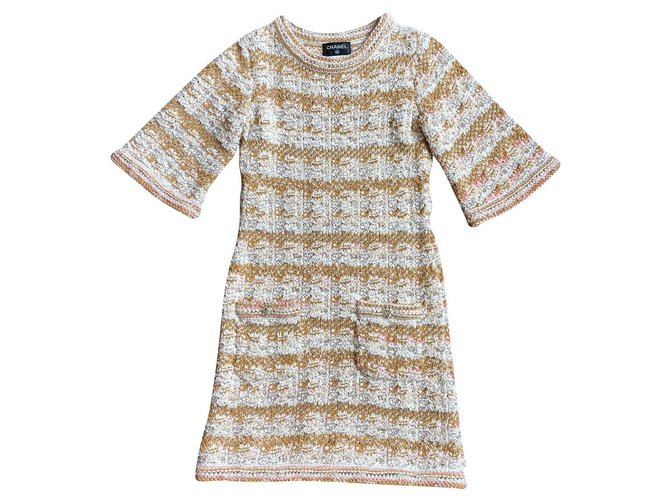 Chanel Paris - Robe en tweed Dubaï Multicolore  ref.310896