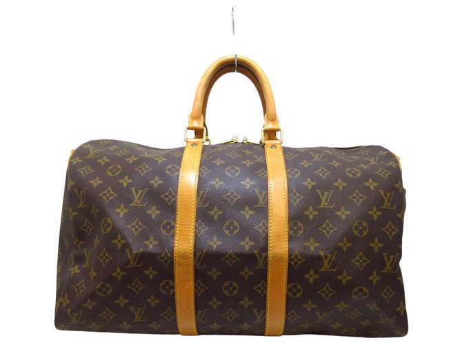 Louis Vuitton Keepall 45 Brown Cloth  ref.310926