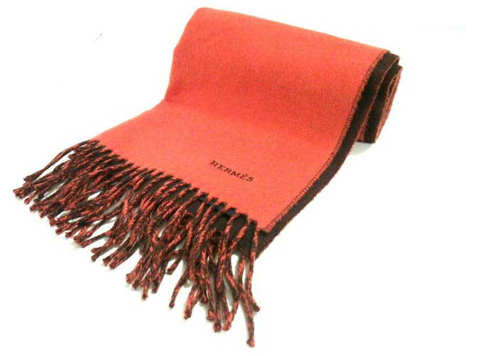 Hermès scarf Orange Wool  ref.311029