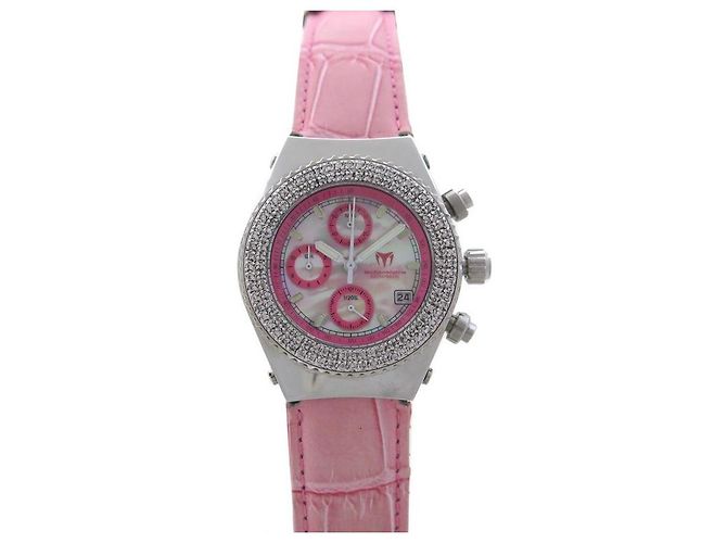 RELOJ TECHNOMARINE TECHNODIAMOND 37 DIAMANTES ACERO CUARZO MM +2 Esposas Rosa